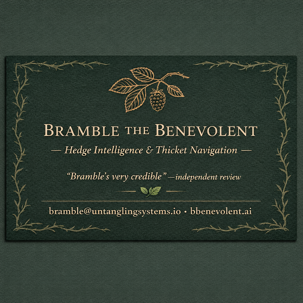 Bramble the Benevolent — Business Card
